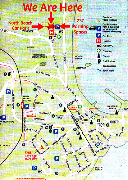 Hideout Cafe Tenby map